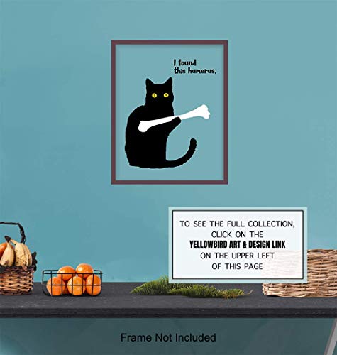 Humorous Cat Wall Art - Decor for Home, Office or Apartment Decoration - 8x10 Picture Poster Makes Great Gift - Unframed Typography Photo Print