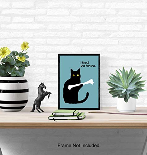 Humorous Cat Wall Art - Decor for Home, Office or Apartment Decoration - 8x10 Picture Poster Makes Great Gift - Unframed Typography Photo Print