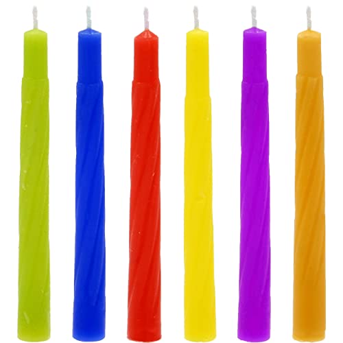 The Dreidel Company Menorah Candles Chanukah Candles 44 Colorful Hanukkah Candles for All 8 Nights of Chanukah (Single-Pack)