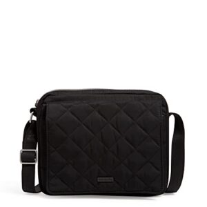 vera bradley women’s peformance twill medium hipster crossbody purse, black, one size