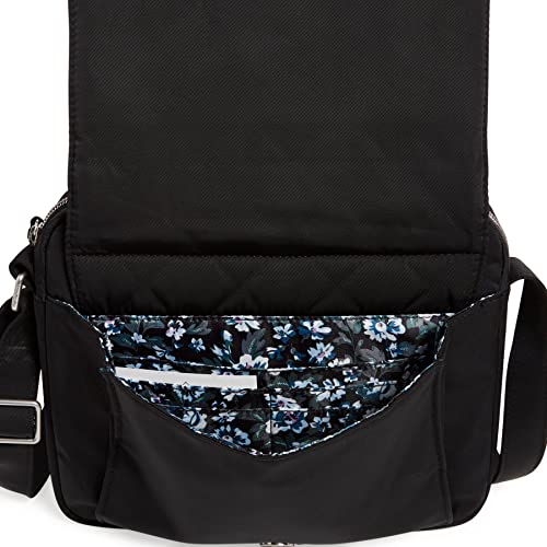 Vera Bradley Women's Peformance Twill Medium Hipster Crossbody Purse, Black, One Size