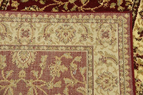 Unique Loom Voyage Collection Traditional Oriental Classic Intricate Design Area Rug (2' 7 x 10' 0 Runner, Red/Gold)