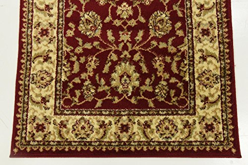 Unique Loom Voyage Collection Traditional Oriental Classic Intricate Design Area Rug (2' 7 x 10' 0 Runner, Red/Gold)