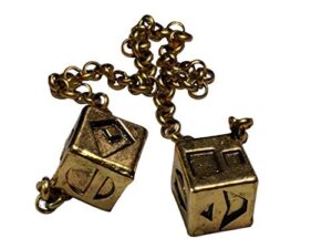 antiqued weathered metal han solo smuggler’s dice with box