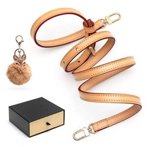 smart dk vachetta leather strap adjustable crossbody strap for small bags pochette mini nm eva favorite pm mm nano speedy with gift box