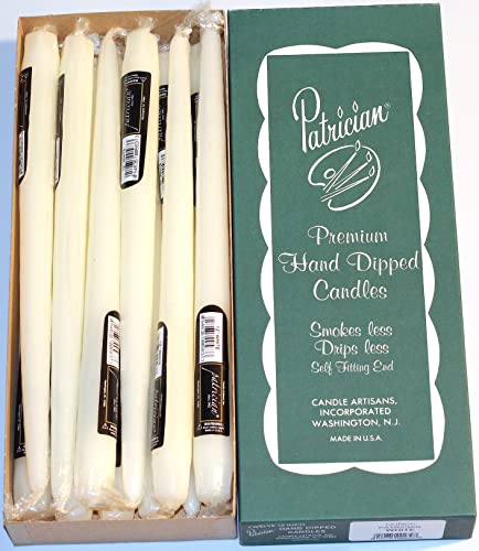 12'' Taper Candles Pack/12. Made in USA (White)