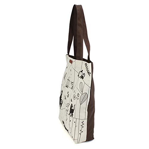 CHALA Canvas Eco Tote Assortment with Interior Organizer - Pack of 2