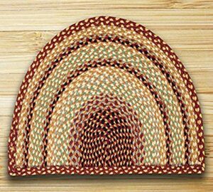 earth rugs rug, 24″ x 39″, burgundy/gray/cream