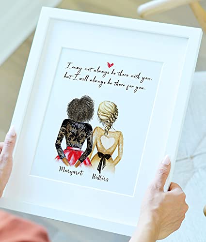 Personalized Best Friend Print Art You are my rock for any special occasion, Christmas best friends gifts 2023, perfect gift for female best friend, distance gifts for bff (UNFRAMED)