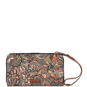 Sakroots Large Coated Canvas Smartphone Crossbody Bag, Sienna Spirit Desert