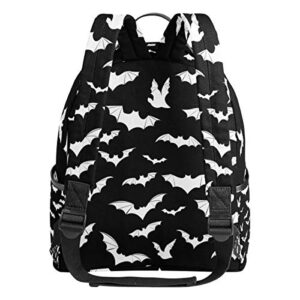 One Bear Mini Backpack Purse Cute Small Daypacks Fashion Casual Lightweight Backpack for Girls and Women Bat