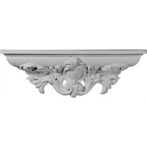 ekena millwork sh20x06x04hi hillsborough decorative shelf, 20″w x 4″d x 6 3/4″h