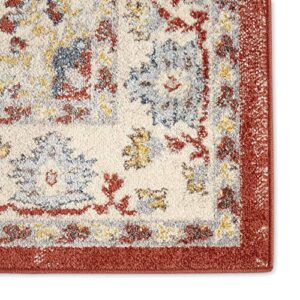 Home Dynamix Venice Loreta Area Rug, 7 ft 10 in x 10 ft 2 in, Terra-Ivory