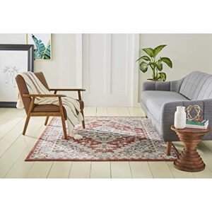 Home Dynamix Venice Loreta Area Rug, 7 ft 10 in x 10 ft 2 in, Terra-Ivory