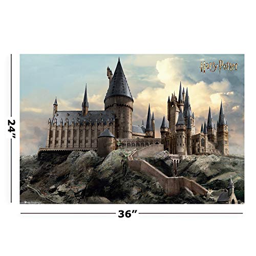 HARRY POTTER - Movie Poster Print (Hogwarts by Day) (Size: 36 inches x 24 inches)