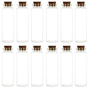 jzmyxa potion bottles mini glass bottles jars wishing bottles, 20 ml capacity, 12 pieces per box