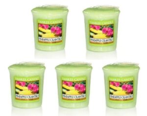 yankee candle pineapple & cilantro scented votive sampler x 5 – new for 2013