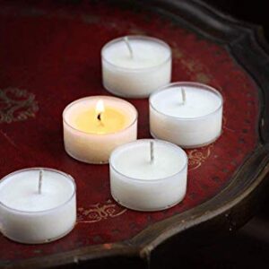 Frankincense & Myrrh Scented Soy Tea Light Candles - 16 Count - Ritual