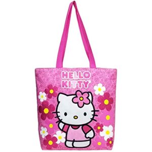 tote bag – hello kitty – flowers pink new gifts girls hand purse /