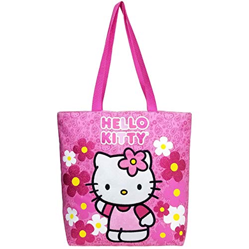 Tote Bag - Hello Kitty - Flowers Pink New Gifts Girls Hand Purse /