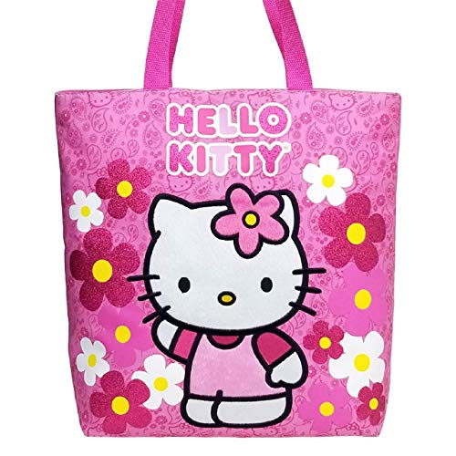 Tote Bag - Hello Kitty - Flowers Pink New Gifts Girls Hand Purse /