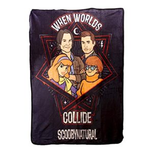 supernatural collectibles scooby multi-character fleece blanket | 45″ x 60”