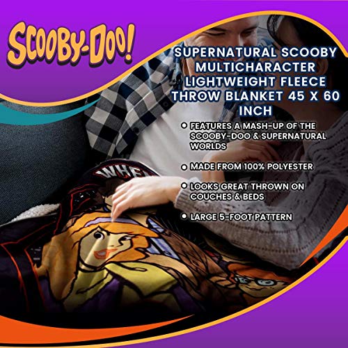 Supernatural Collectibles Scooby Multi-Character Fleece Blanket | 45" x 60”