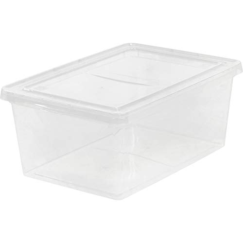 IRIS USA CNL-17 17 Quart Non-Latching Box, Clear