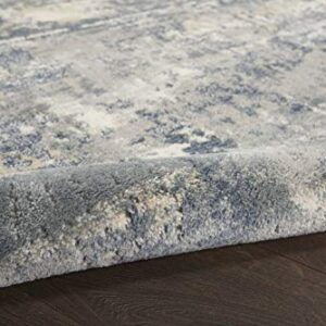 Nourison Concerto Abstract Grey/Beige 6'7" x 9'6" Area -Rug, Easy -Cleaning, Non Shedding, Bed Room, Living Room, Dining Room, Kitchen (6x9)