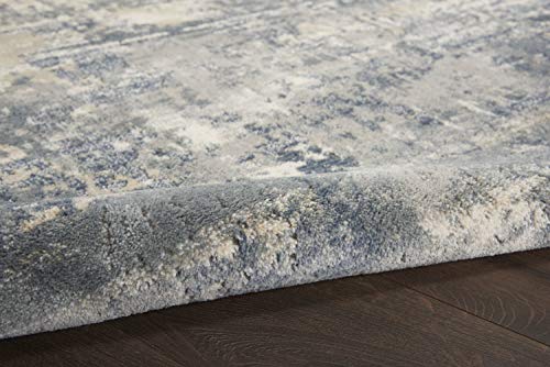 Nourison Concerto Abstract Grey/Beige 6'7" x 9'6" Area -Rug, Easy -Cleaning, Non Shedding, Bed Room, Living Room, Dining Room, Kitchen (6x9)