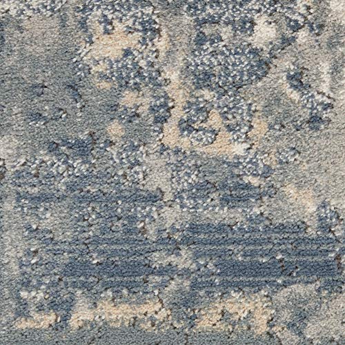 Nourison Concerto Abstract Grey/Beige 6'7" x 9'6" Area -Rug, Easy -Cleaning, Non Shedding, Bed Room, Living Room, Dining Room, Kitchen (6x9)