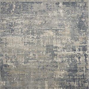 Nourison Concerto Abstract Grey/Beige 6'7" x 9'6" Area -Rug, Easy -Cleaning, Non Shedding, Bed Room, Living Room, Dining Room, Kitchen (6x9)