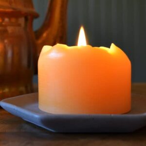 Bluecorn Botanica Beeswax Pillar Candle Scented with Lavender Essential Oil - 2" x 4.5"