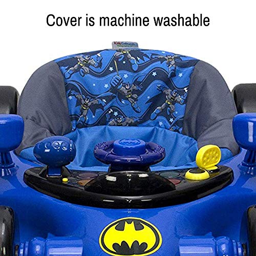 KidsEmbrace Batman Baby Activity Walker, DC Comics Car, Music and Lights, Blue