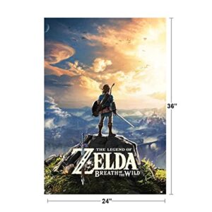 Pyramid America The Legend of Zelda Breath of The Wild Hyrule Video Game Gaming Cool Wall Decor Art Print Poster 24x36