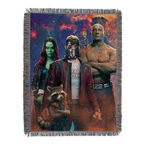 marvel’s guardians of the galaxy, “space crew” woven tapestry throw blanket, 48″ x 60″, multi color