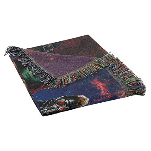 Marvel's Guardians of the Galaxy, "Space Crew" Woven Tapestry Throw Blanket, 48" x 60", Multi Color