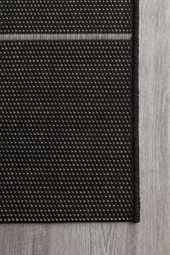 nuLOOM Pinstriped Taliah Indoor/Outdoor Area Rug, 7' 6" x 10' 9", Black