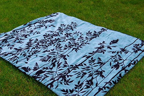 Denali Ultimate Comfort Floral Throw Blanket, Plush, Hand-Stitched, Super Cozy Blankets Made in The USA, Branches