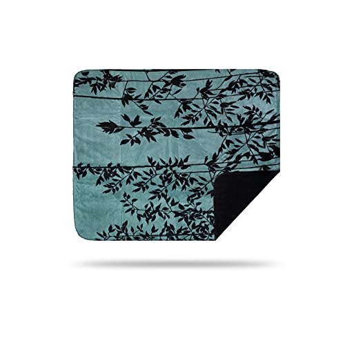 Denali Ultimate Comfort Floral Throw Blanket, Plush, Hand-Stitched, Super Cozy Blankets Made in The USA, Branches