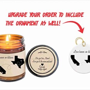 Long Distance Gift for Mom Mothers Day Gift for Mom Love Knows No Distance Scented Candle Mom Birthday Gift for Mom