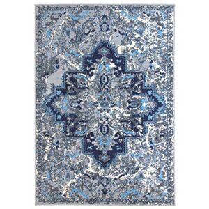 st. croix trading penelope home area rug, 8′ x 10′, grey