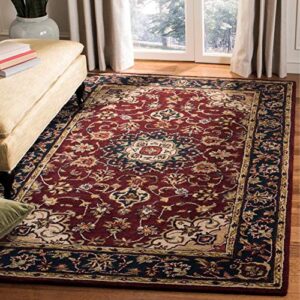 SAFAVIEH Classic Collection 2'3" x 4' Burgundy / Navy CL362A Handmade Traditional Oriental Premium Wool Accent Rug