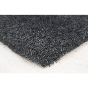 Vista Living Claudia Shag Area Rug 30 in. x 48 in., Charcoal