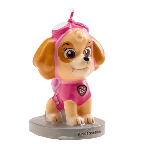 Dekora - 346181 Birthday Candle Skye Paw Patrol, Pink, 7 Cm (346181)