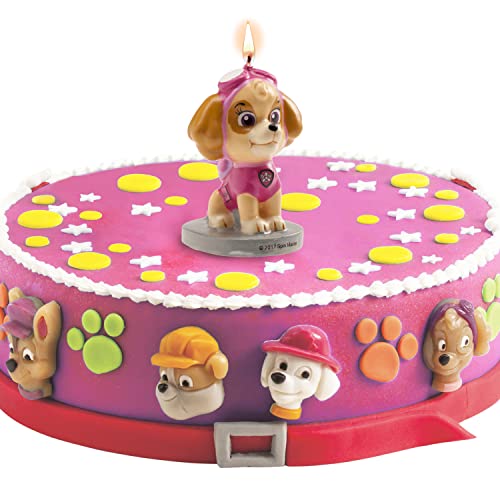 Dekora - 346181 Birthday Candle Skye Paw Patrol, Pink, 7 Cm (346181)