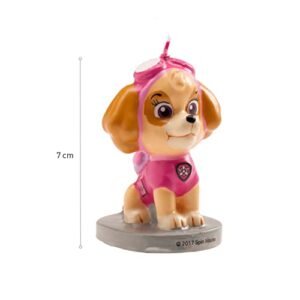 Dekora - 346181 Birthday Candle Skye Paw Patrol, Pink, 7 Cm (346181)