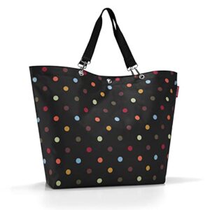 reisenthel shopper xl dots – spacious shopping bag and classy handbag in one – made of water-repellent material