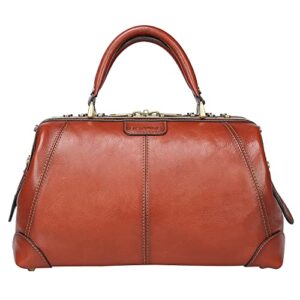 banuce fashion full grain italian leather doctor bag purses and handbags for women ladies satchel