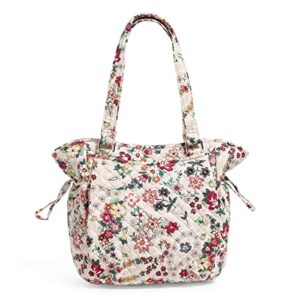 vera bradley women’s cotton glenna satchel purse, prairie paisley – recycled cotton, one size